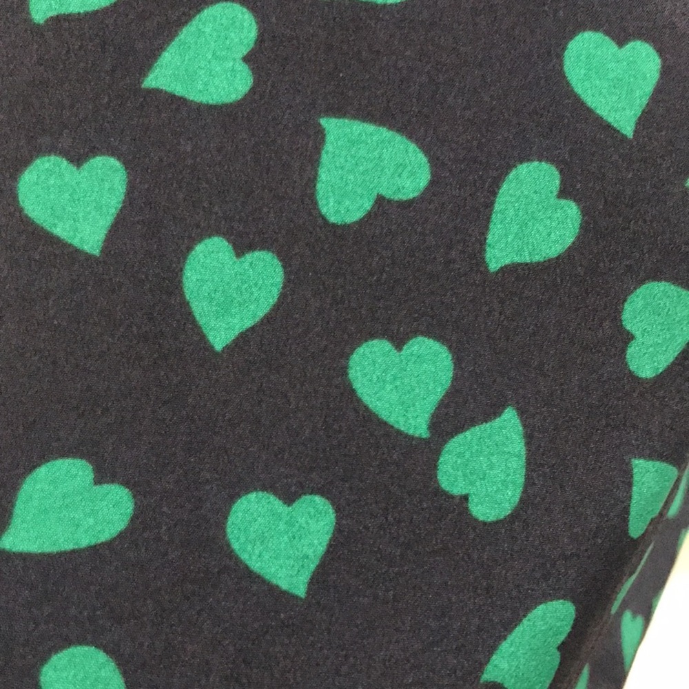Forever 21 XXI Boutique Hearts Sleeveless Dress Navy Blue Green Size M - Picture 3 of 16